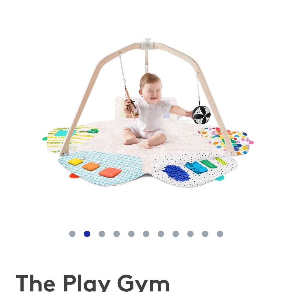 Interactive Baby Play Gym with Colorful Elements